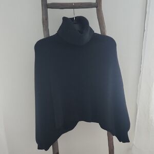 Black Turtlenecks Shrug Sweater